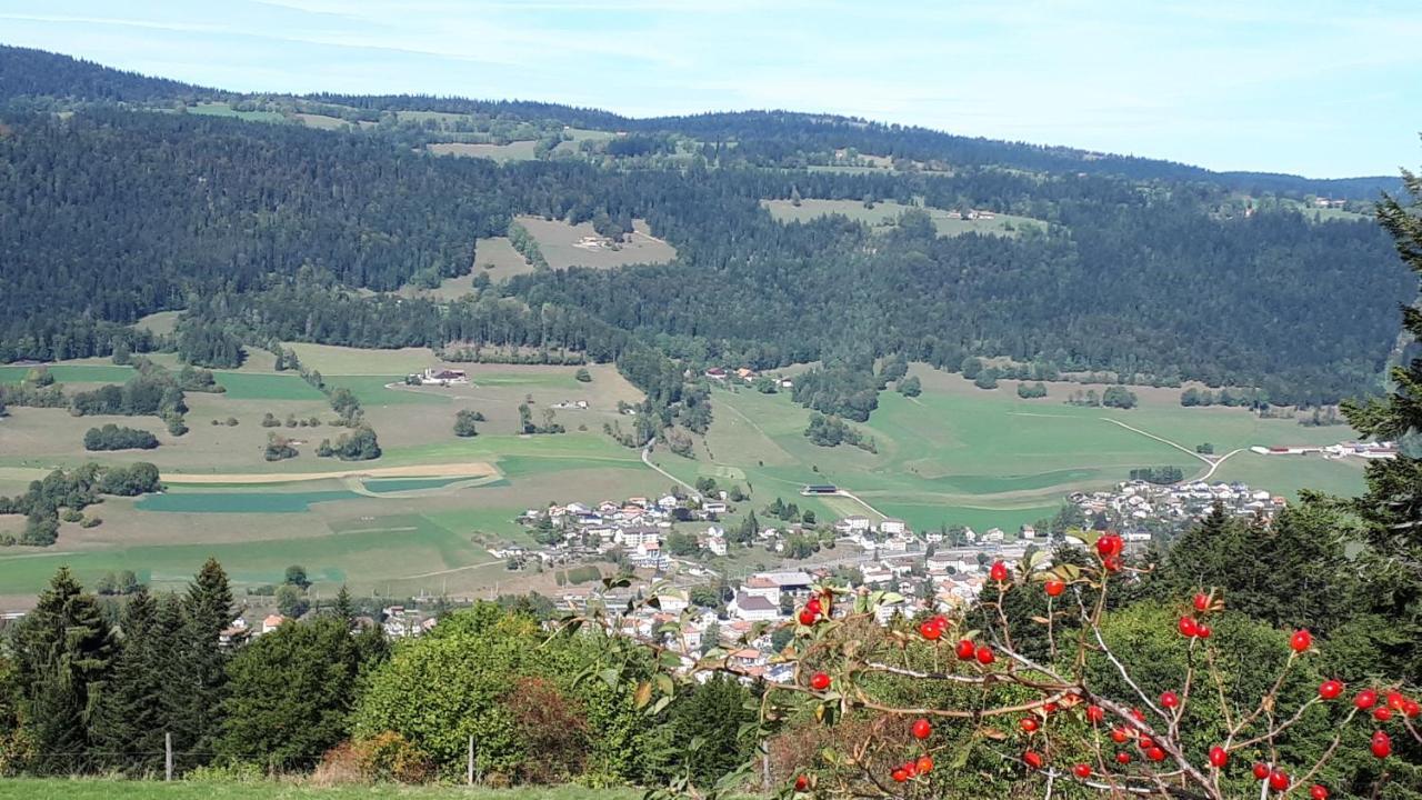 Halte Au Pied Du Creux Du Van Travers 外观 照片